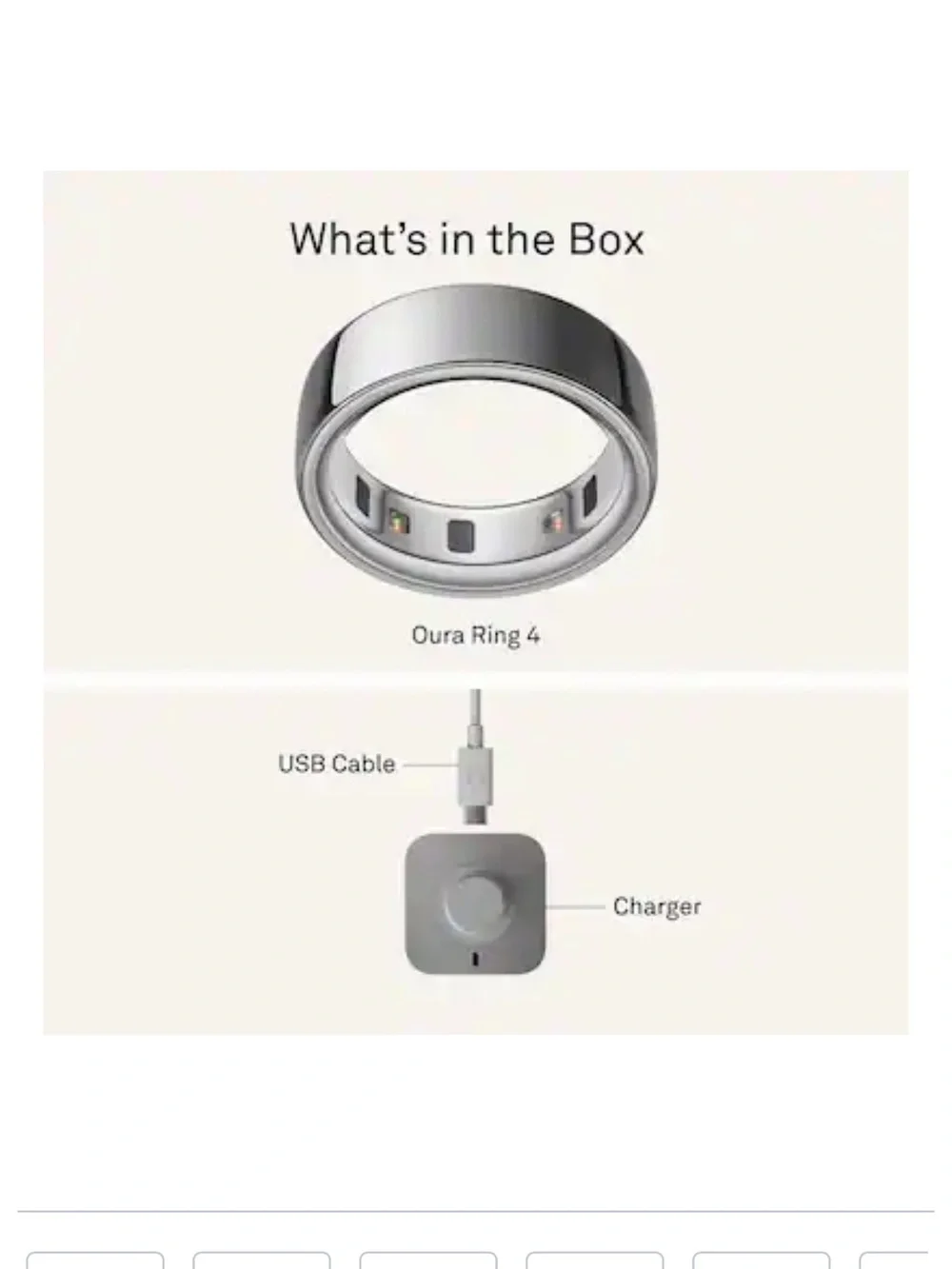 Oura Silver Smart Ring - Polished Health Tracker